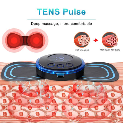 EMS Neck Stretcher Massager Electric Neck Massage Muscle Pain Relief Pulse Cervical Massage Patch Acupuncture Muscle Stimulator